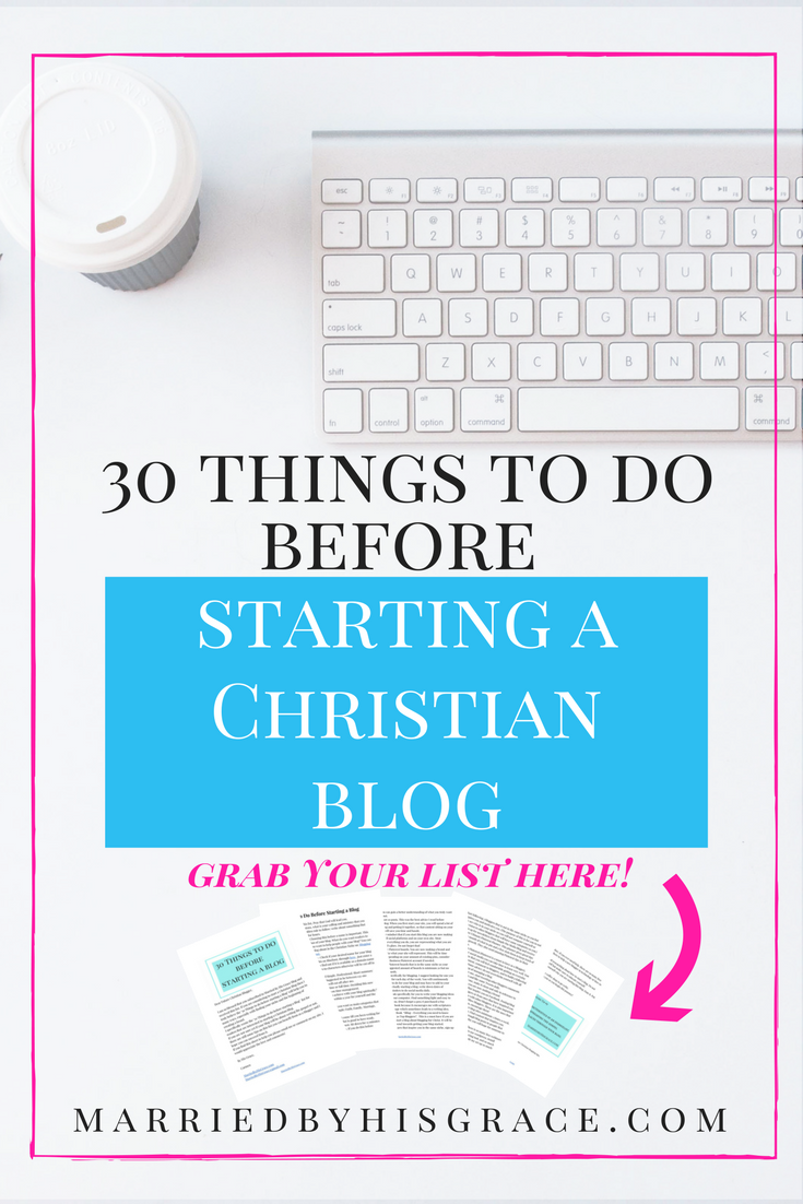 30 Things to do before starting a Blog. Subscribe to get the list for free!
