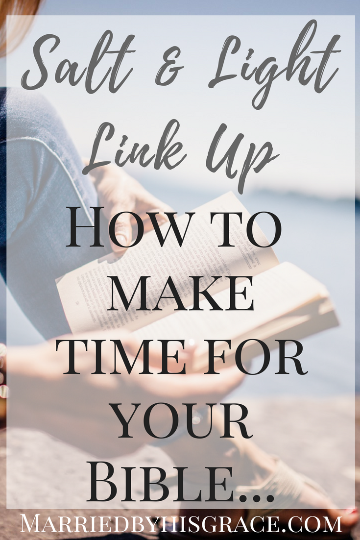 How to make time for your bible...