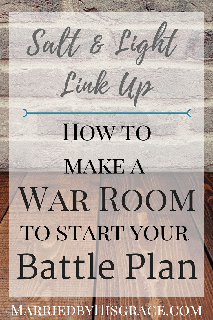 How to make a war room to start your Battle Plan. Prayer is esstensial for our walk with God.