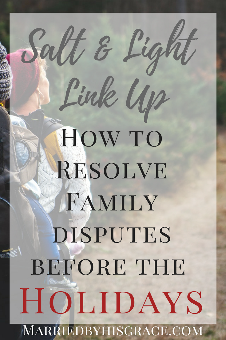 How to resolve family disputes before the holidays. #family #restoring